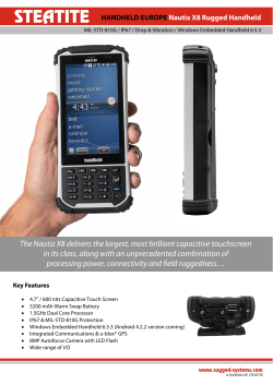 Nautiz X8 Rugged Handheld Datasheet
