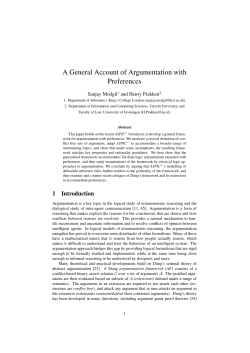 A General Account of Argumentation with Preferences