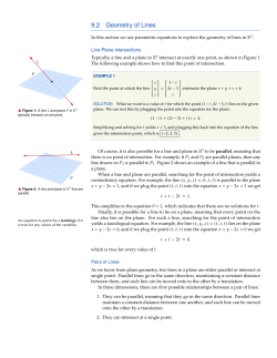 Geometry of Lines