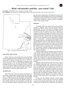 Moab salt-intruded anticline, east