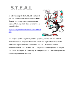 In order to complete the S.T.E.A.L worksheet, you will need to watch