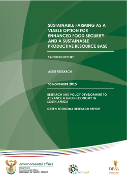 sustainable farming as a viable option for enhanced