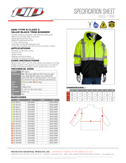 specification sheet - Protective Industrial Products