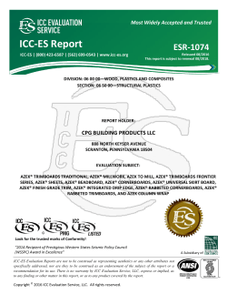 ESR-1074 - CPG Building Products LLC - ICC-ES