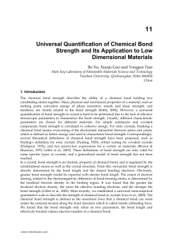 Universal Quantification of Chemical Bond Strength and Its