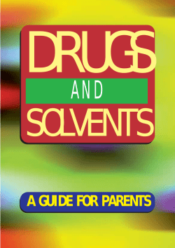 drugs and solvents a guide for parents
