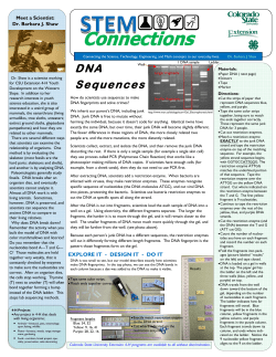 8. DNA Sequence Final - Colorado State University