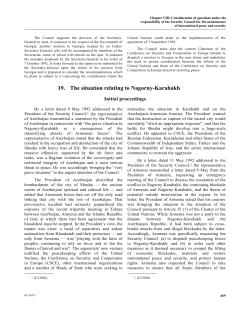 19. The situation relating to Nagorny