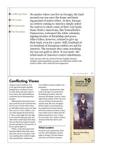 Chapter 10 section 1 Reading assignment