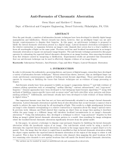 Anti-Forensics of Chromatic Aberration