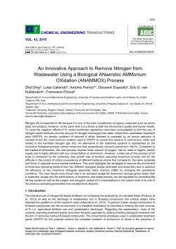 An Innovative Approach to Remove Nitrogen from