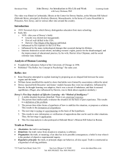 Introduction Analysis of Human Learning Reflex Arc Truth as Process