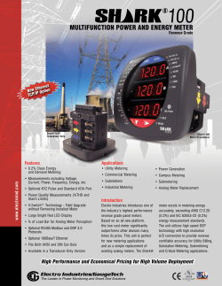 Shark 100/100T Meter Brochure Rev O
