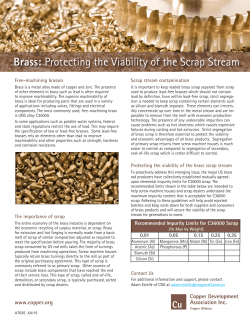 Brass: Protecting the Viability of the Scrap Stream