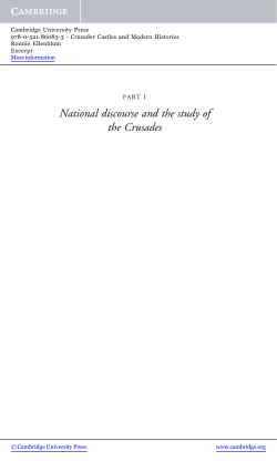 National discourse and the study of the Crusades - Beck-Shop