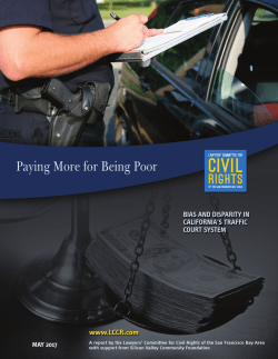 Paying More for Being Poor: Bias and Disparity in California`s Traffic