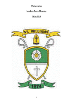 Maths Medium Term Planning