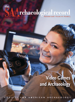 SAA Archaeological Record November 2016