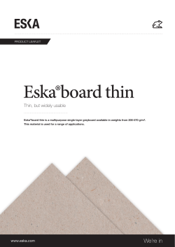Eska&reg;board thin