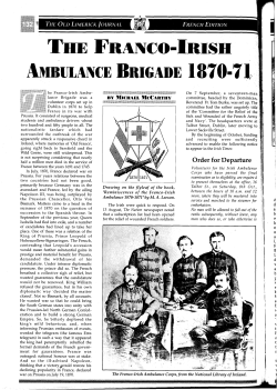 The Franco-Irish Ambulance Brigade 1870-71 by