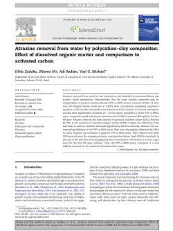 Atrazine removal from water by polycation&ndash;clay composites: Effect of