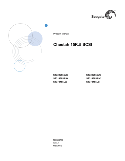 Cheetah 15K.5 SCSI Product Manual