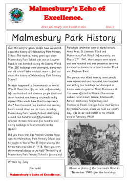 Malmesbury Park Echo - Malmesbury Park Primary School