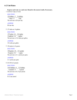 6-2 Unit Rates - TPS 7th Grade Wiki