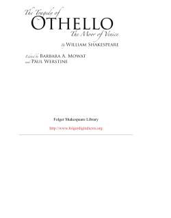 Othello - Folger Digital Texts