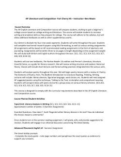 AP Literature and Composition Syllabus