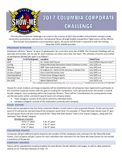 columbia corporate challenge - Show