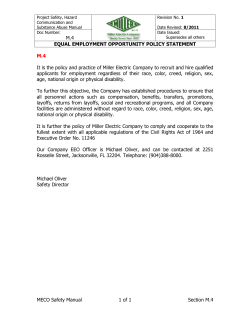 M.4 EQUAL EMPLOYMENT OPPORTUNITY POLICY STATEMENT