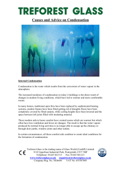Internal and External Condensation Advice (PDF