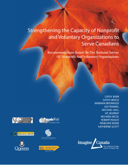 Strengthening the Capacity of Nonprofit and