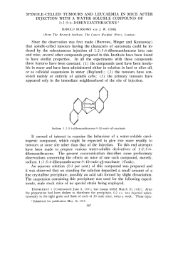 spindle-celled tumours and leucaemia in mice after injection with a