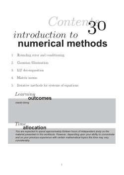 Rounding error and conditioning