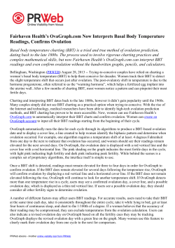 Fairhaven Healthˇs OvaGraph.com Now Interprets Basal Body