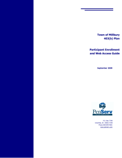 Pen Serv 403 (b) Participation Guide