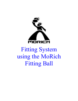 Fitting System using the MoRich Fitting Ball