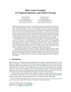Rich Counter-Examples for Temporal-Epistemic Logic Model