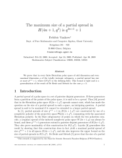 The maximum size of a partial spread in H(4n + 1,q ) is q + 1