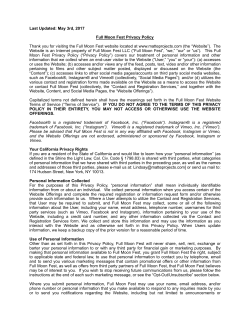Last Updated: May 3rd, 2017 Full Moon Fest Privacy Policy Thank
