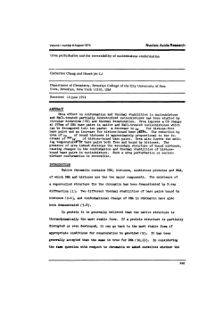 Urea effect on conformation and thermal stabilities in nucleohistone