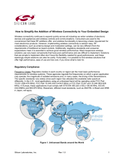 How to Simplify the Addition of Wireless Connectivity