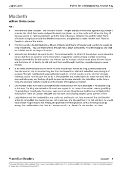 Macbeth - Macmillan Readers