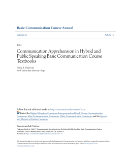Communication Apprehension in Hybrid and Public