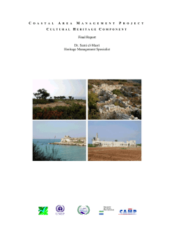 Coastal Area Management Plan Final report / 241kb