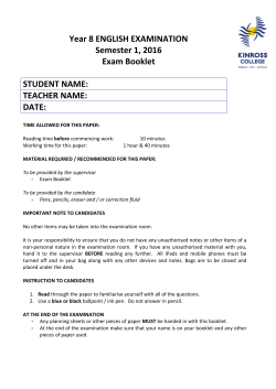 English - Kinross College