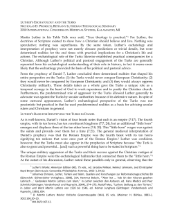 Martin Luther in his Table Talk once said, ―True theology is