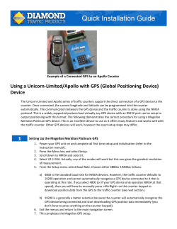 Using a Unicorn-Limited/Apollo with GPS (Global Positioning Device